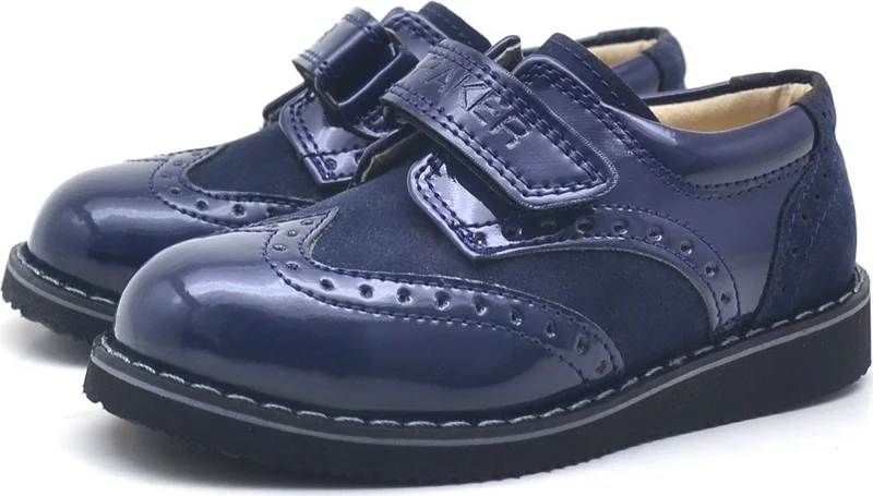 Raker Hidra Patent Leather Velcro Daily Baby Boy Shoes