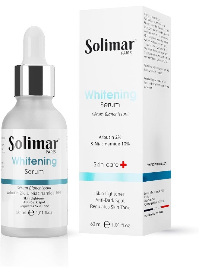 Solimar Paris Whitening Serum 30ml | Supports Skin Lightening & Brightening, Reduces Hyperpigmentation And Dark Spots - Image 1
