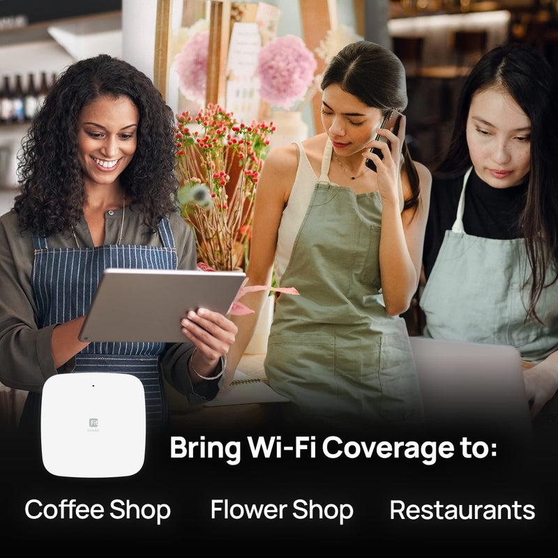 EnGenius Fit Wireless Access Point (EWS356-FIT) | True Wi-Fi 6 Dual Band AX3000 | Cloud & App & OnPrem Control Options | WPA3, MU-MIMO, Mesh & Seamless Roaming | Power Adapter Not Included - Image 5