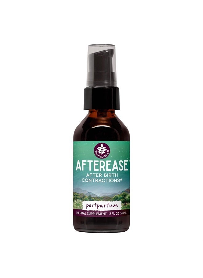 Wishgarden Herbs AfterEase for After Birth Contractions - All-Natural Herbal Supplement with Cramp Bark & Black Haw Bark Soothes Afterbirth Contractions & Uterine Cramping, Postpartum Essentials, 2oz - Image 1