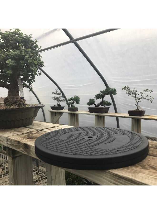 kydely Mighty Mini Bonsai Tree Turntable 12.5" Base Stainless Steel Ball Bearings. Low Cost 200-Pound Capacity 360-Degree Rotation Allows Easy Pruning Or Great Bonsai Tree Displays - Image 3