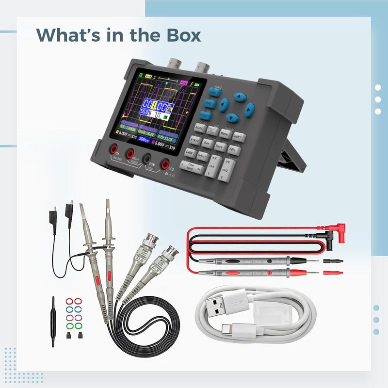Digital Dual Channel Oscilloscope - Advanced Mini Oscilloscope With Easy Display And Comprehensive Measurement Features - Image 5