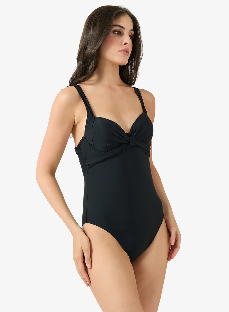 جينجر Sweetheart Neckline Tummy Control Swimsuit