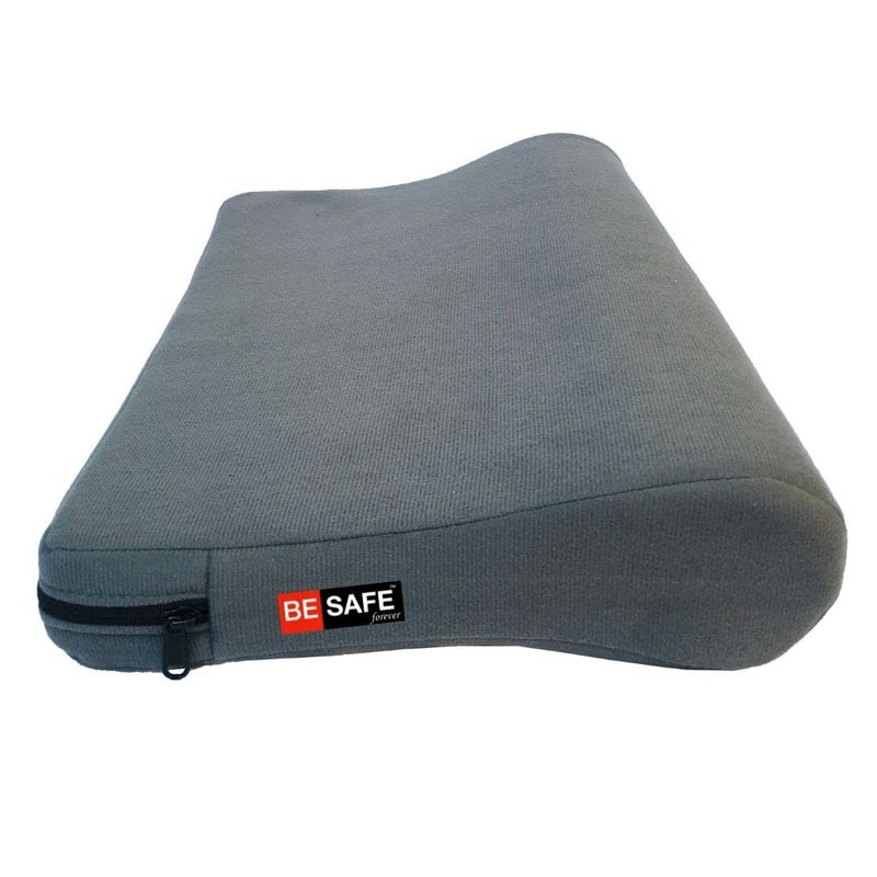 BESAFE Forever Neck Pain Relief Memory Foam Contour Cervical Orthopedic Pillow for Sleeping, Grey, NCP03 - Image 1