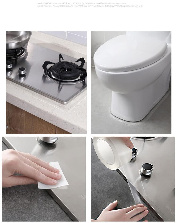 Gopal Mart Caulk Tape Clear Waterproof Self Adhesive AntiGrease PMMA Sealing Caulking Strip for Kitchen Sink Bathtub Bathroom Shower Toilet 2 - Image 4