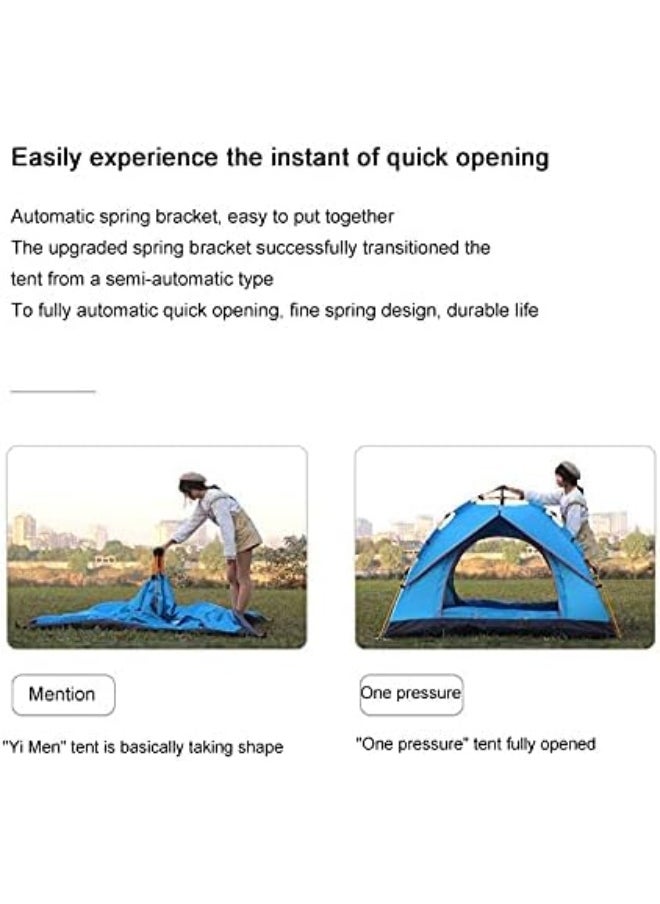 Generic - Camping Tent Can Accommodate 2-4 People, with Double Doors, Waterproof And Windproof, Easy To Install, Backpack, Ventilated, Suitable for Outdoor And Hiking Trips,3 to 4 people - Image 1