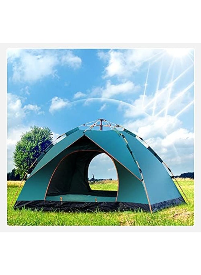 Generic - Camping Tent Can Accommodate 2-4 People, with Double Doors, Waterproof And Windproof, Easy To Install, Backpack, Ventilated, Suitable for Outdoor And Hiking Trips,3 to 4 people - Image 1