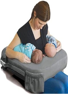 Mamas Gift Breastfeeding Twin Pillow, Grey - pzsku/Z2C22B85A120FE6B8CB5EZ/45/_/1717887192/c34f53d1-fdc3-47c5-ae8a-48398ce6c2f9