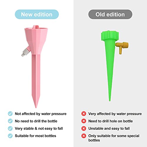 Wonglea New Upgraded Plant Self Watering Spikes,Adjustable Plant Watering Devices with Slow Release Control Switch Water Dripper,Watering Planter Insert,Automatic Plant Waterer for Vacations (6) - Image 3