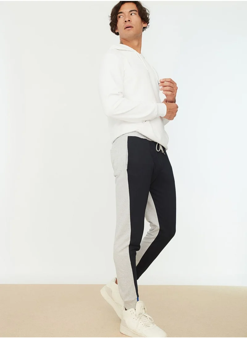 trendyol Color Block Cuffed Sweatpants