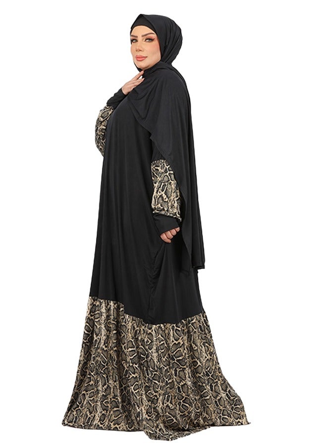 Zmurud Practical Saudi Jersey  prayer dress with headscarf from zmurud fashion  - Image 3