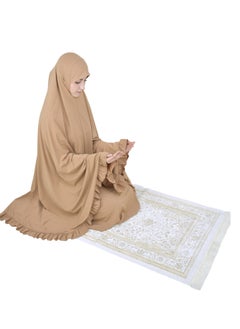 DAMAS COLLECTION Two Piece Islamic prayer dress women the Long - Prayer Clothes for Women - Prayer Abaya For women - Jilbab 2 piece, Umrah essentials for women - Prayer set  - Image 3