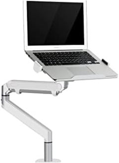 upergo Oz 1S Aluminum 2 In 1 Monitor Arm Laptop Stand And Mount For Gaming And Office Use 17 Inch 32 Inch Each Arm Upto 6 Kg Silver  - Image 4