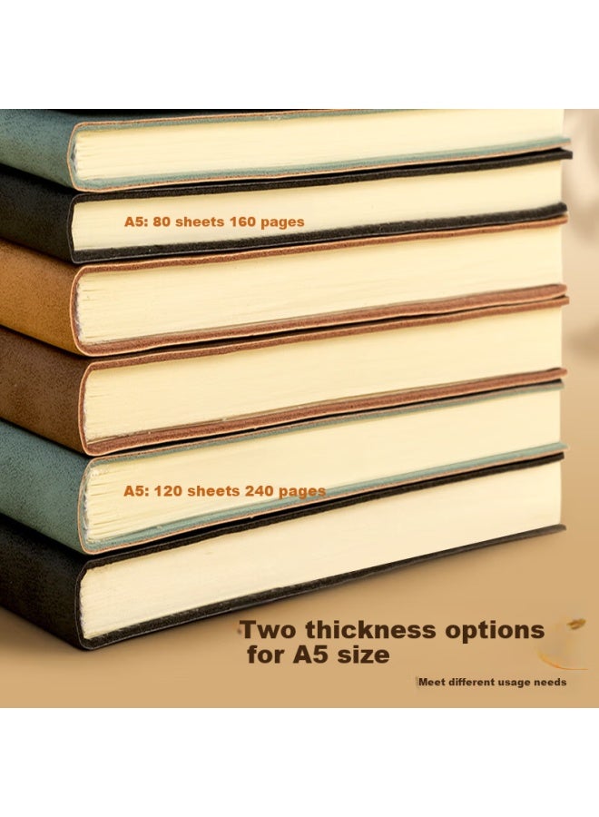 M&g Stationery Business Notebook, Sheepskin Cover, Journal, Thick Diary, Meeting Record Book, Office And Exam-specific, 25k/80 Sheets, Yellow Apnfm004 - Image 4
