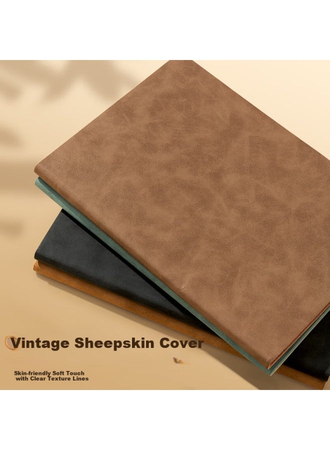 M&g Stationery Business Notebook, Sheepskin Cover, Journal, Thick Diary, Meeting Record Book, Office And Exam-specific, 25k/80 Sheets, Yellow Apnfm004 - Image 5