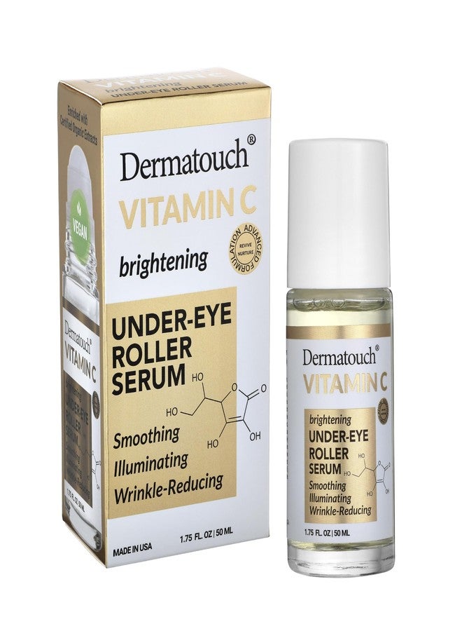 Dermatouch Vitamin C Brightening Under-Eye Roller, 1.6 oz - Made in USA - Image 1