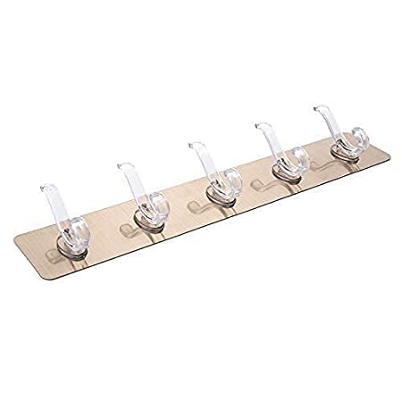 JK Enterprise JK Enterprise MultiFunction Wall Mounted Hooks for Hanging Strong Sticker Sticky Plastic Self Adhesive Heavy Duty Home Kitchen Bathroom Key Hanger Frame Holder Pack of 2  - Image 2