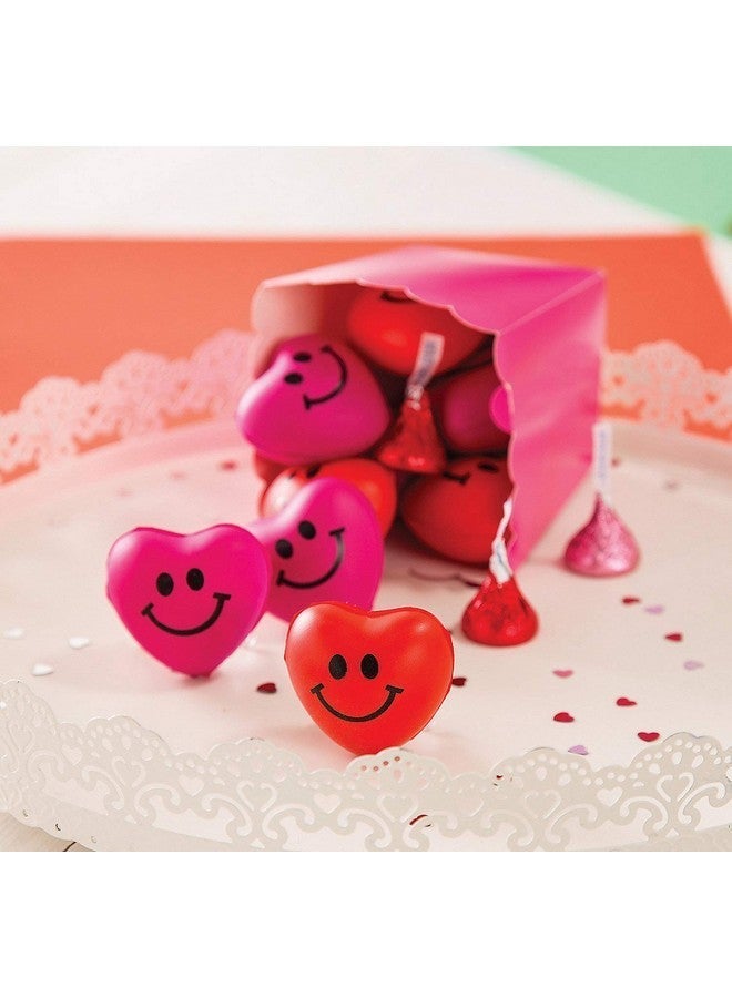 4E's Novelty 24 Pack Heart Stress Balls Bulk - Valentine Stress Hearts Mini Heart Shaped Stress Balls 1.5" - Squishy Stress Balls for Kids & Adults, Valentines Day Party Favors, Classroom  Gifts - Image 2