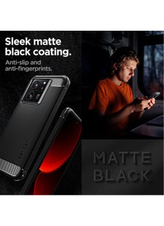 Spigen جراب Rugged Armor لهاتف Xiaomi 13T PRO وXiaomi 13T - أسود غير لامع  - Image 4