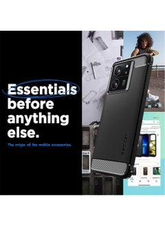 Spigen جراب Rugged Armor لهاتف Xiaomi 13T PRO وXiaomi 13T - أسود غير لامع  - Image 2