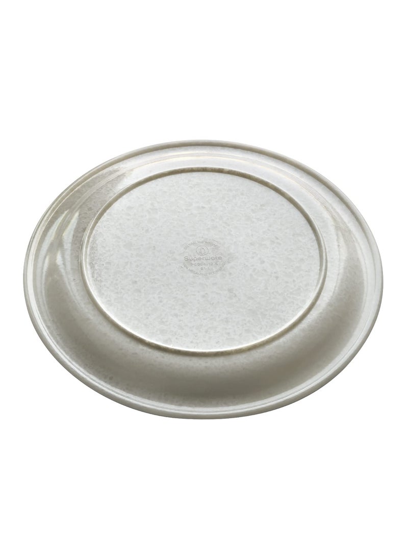 Superware Superware | Pure Melamine | Dinner Plate Set – Glossy Super Pearl 11” (6 nos.) | Stain Free, Glazed Finish  - Image 5