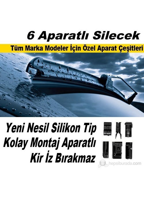 Otocontrol Banana Type Wiper Vacuum Cleaner with 6 Apparatuses 650 mm 39401 