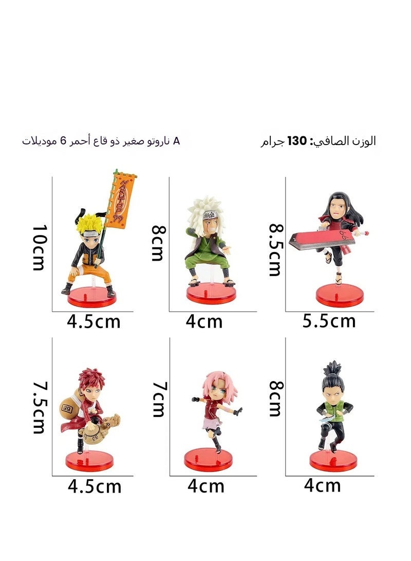 Q-version Naruto Figurines Series: 6-Piece Set Including Naruto, Hashirama Senju, Kakashi, Gaara, Jiraiya, and More - Image 4