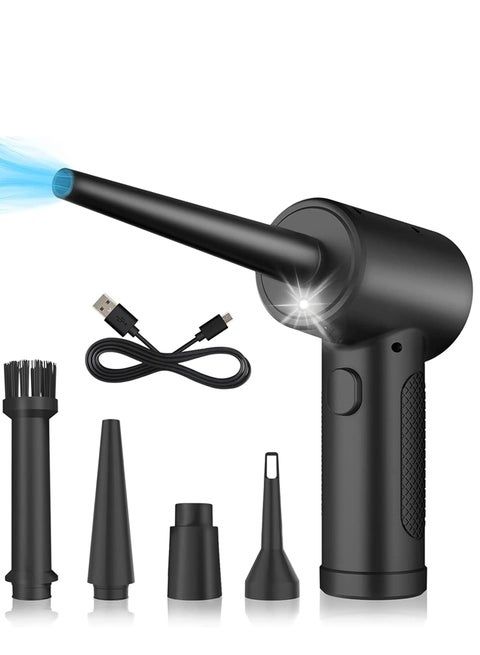Compressed Air Duster | High-Power Cordless Air Blower 51000 RPM with 6000mAh Battery – Portable & Rechargeable Dust Cleaner for Electronics, Car Interiors & Home