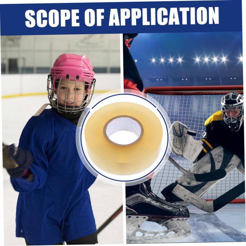 Multipurpose Sports Hockey Tape Clear Roll Shin Protection No Residue Elastic Support - Image 4