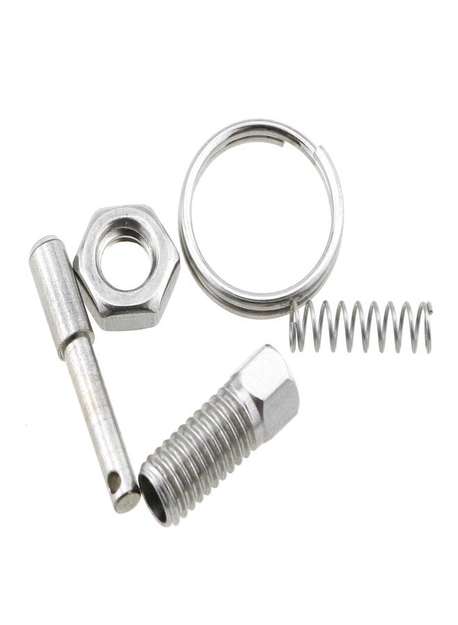 MEETOOT مكبس زنبركي MEETOOT مكون من قطعتين مع حلقة سحب، مكبس مؤشر M6 مع حلقة سحب، دبوس قفل قابل للسحب من الفولاذ المقاوم للصدأ - Image 3