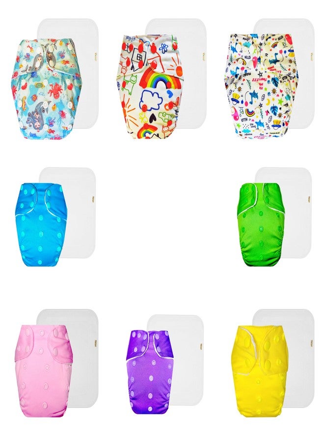 حفاضات دمبلدو القماشية الفاخرة مع حشوة قطنية (عبوة من 8 قطع) | ناعمة ولطيفة | تسمح بمرور الهواء | مناسبة للسفر | ضرورية للاستخدام اليومي | من 3 أشهر إلى 3 سنوات | للجنسين - Image 1