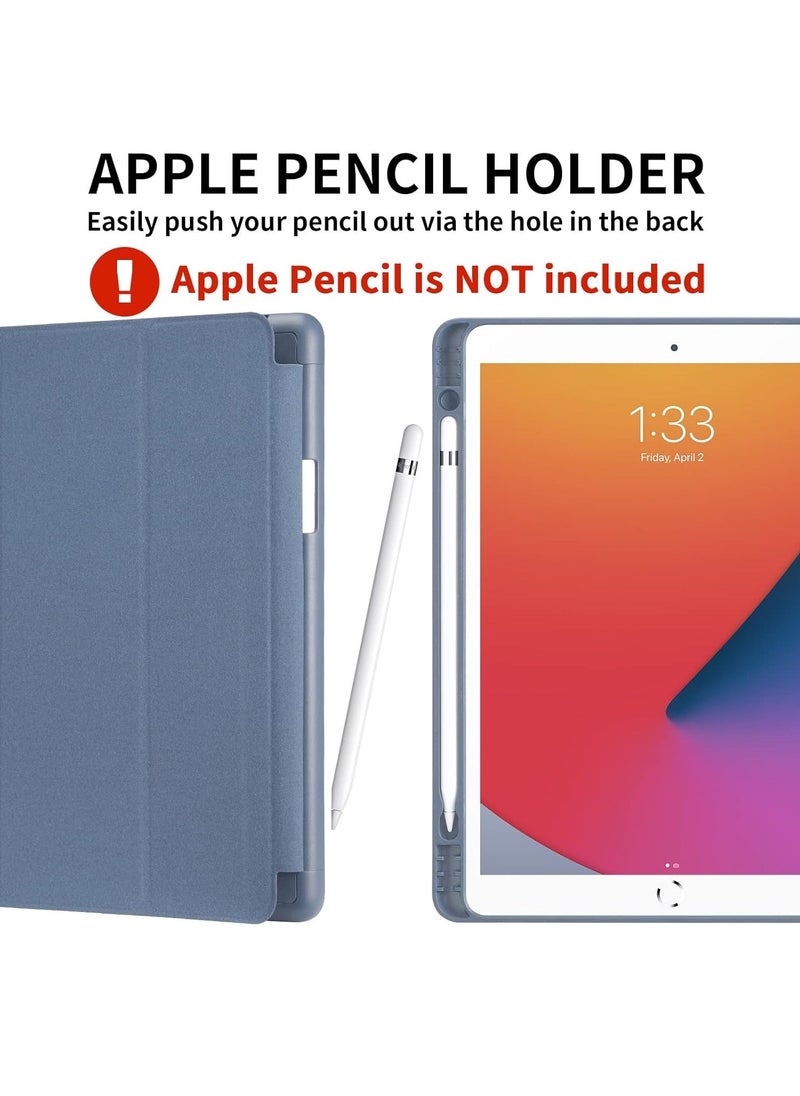 IAF iPad 9th/8th/7th Generation Case (2021/2020/2019) - iPad 10.2-Inch Case with Pencil Holder, Slim Soft TPU Back Smart Magnetic Stand (Lavender) - Image 3