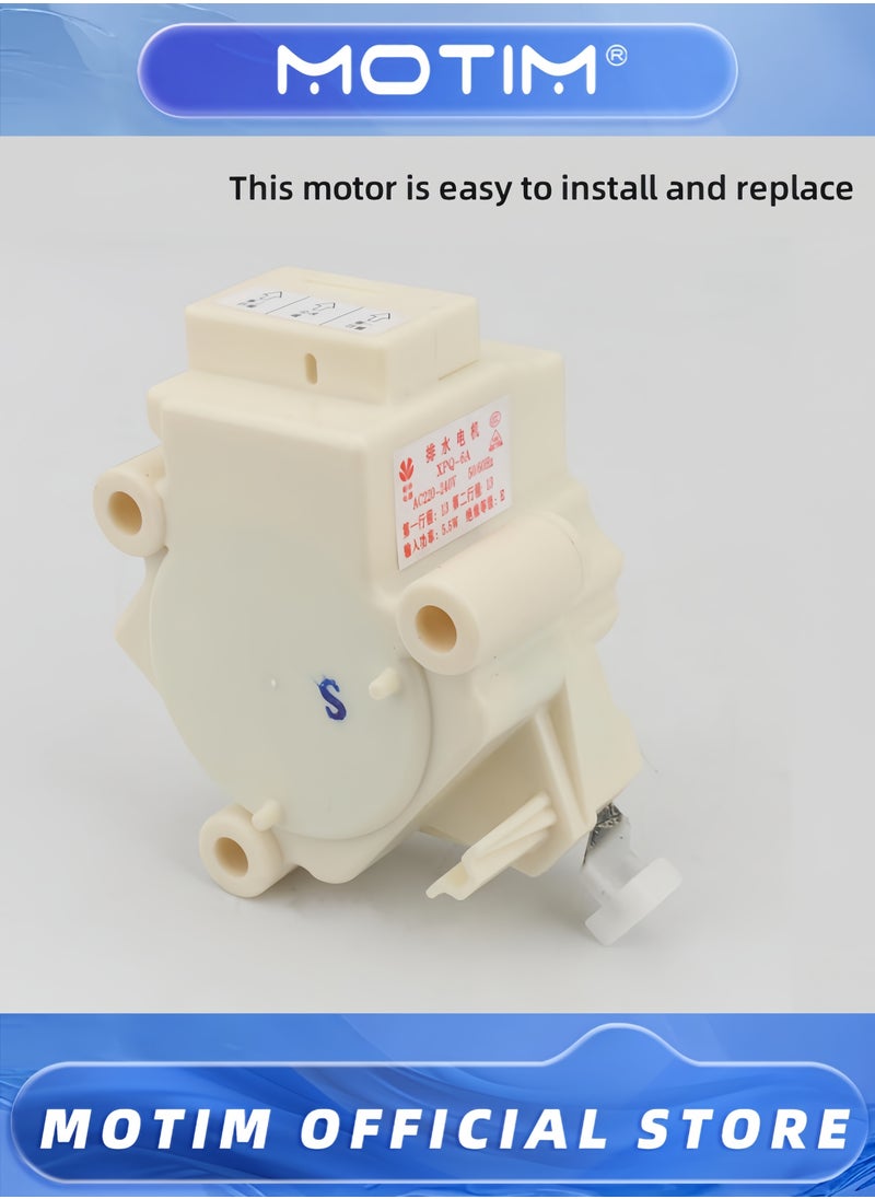 Motim - 220V Washer Drain Valve Motor PQD-703 Double Stroke Tractor XPQ-6A QC22-1 for LG Fully Automatic Washing Machine Replacement Part - Image 1