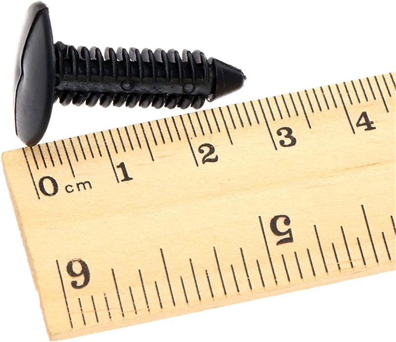 Dophee 50Pcs Black Screw Fastener Rivet Retainers Hood Insulation Push Pin Plastic Clip Well-engineered versatile build - Image 4