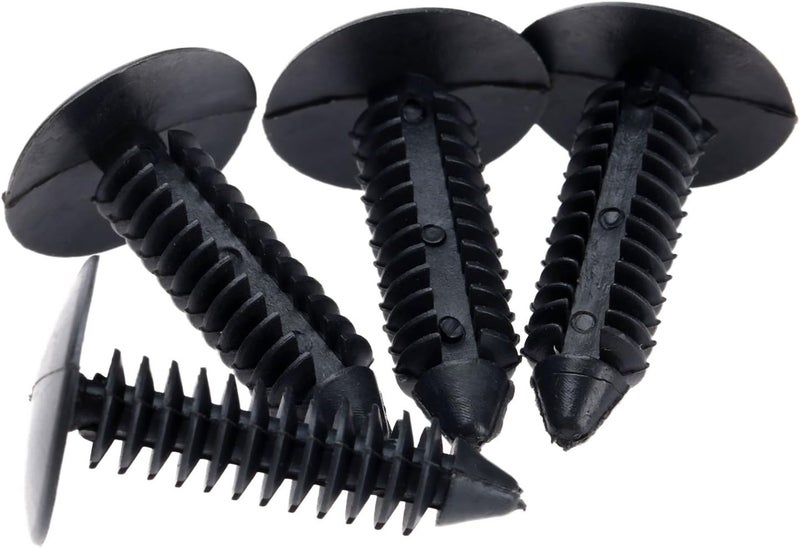 Dophee 50Pcs Black Screw Fastener Rivet Retainers Hood Insulation Push Pin Plastic Clip Well-engineered versatile build - Image 1