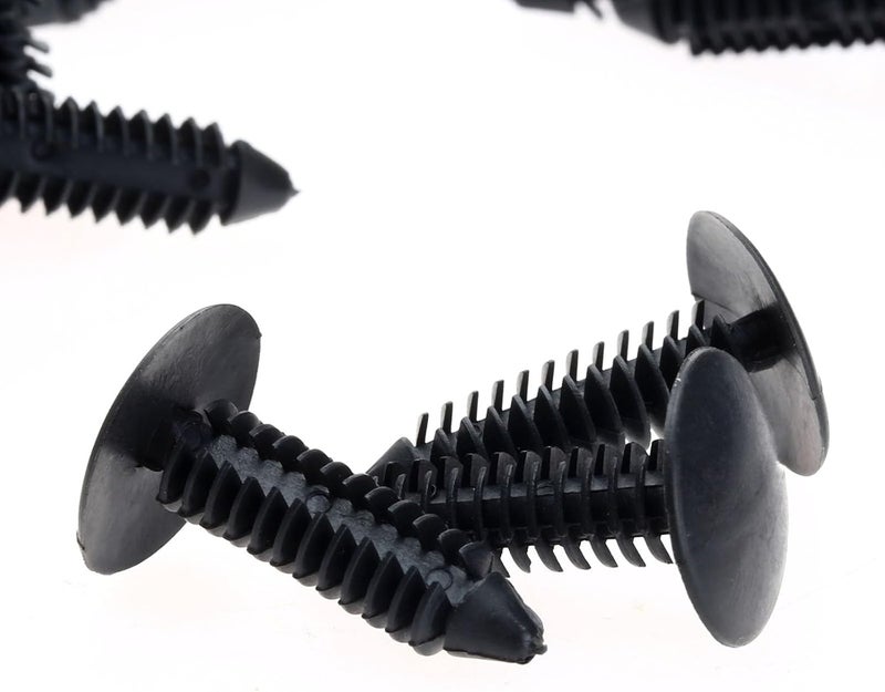 Dophee 50Pcs Black Screw Fastener Rivet Retainers Hood Insulation Push Pin Plastic Clip Well-engineered versatile build - Image 3