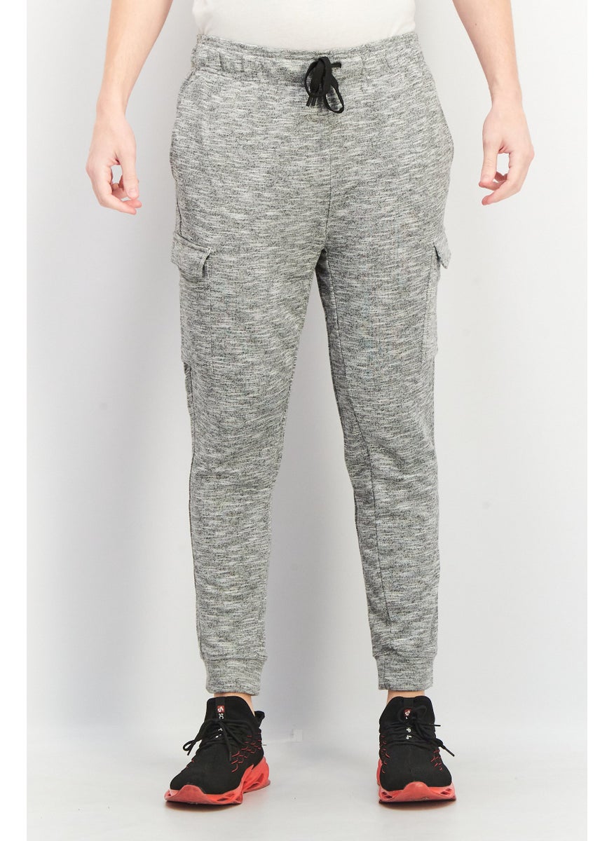 90 Degree By Reflex Men Sportswear Fit Drawstring Jogger Sweat Pants, Light /Grey Heather  - Image 1