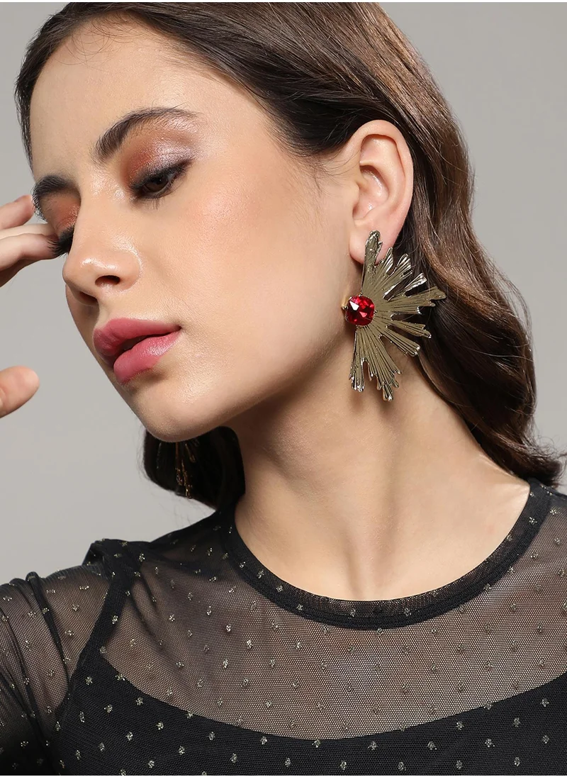 SOHI Nectar Stone Drop Earrings