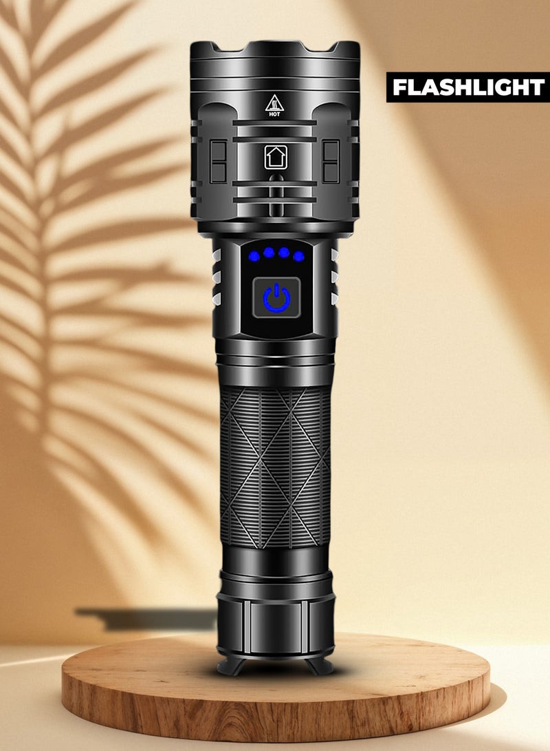 NextWave Rechargeable Flashlights High Lumens Powerful Tactical Flashlights 5 Modes LED Flashlight Adjustable Brightest Flashlight Waterproof Handheld Flash Light for Emergencies Camping Hiking - Image 1