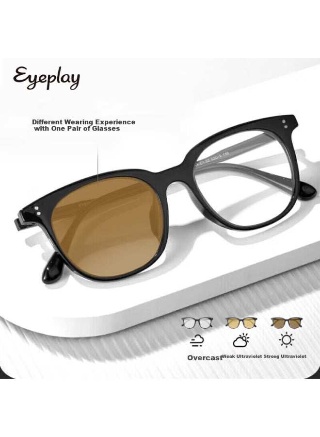 Eyeplay Plain Gl, Korean Style Gl For Women, Slim Square Frame, Can Be Fitted With Myopia Lenses, Anti-blue Light Lenses, 1112 - Image 1