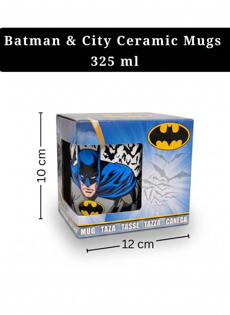 Stor Batman City Ceramic Mug for Kids & Fans – 11oz BPA-Free Durable Coffee Mug for Hot & Cold Beverages, Microwave Safe Printed Ceramic Cup for Home, Office & Everyday Use - Image 2