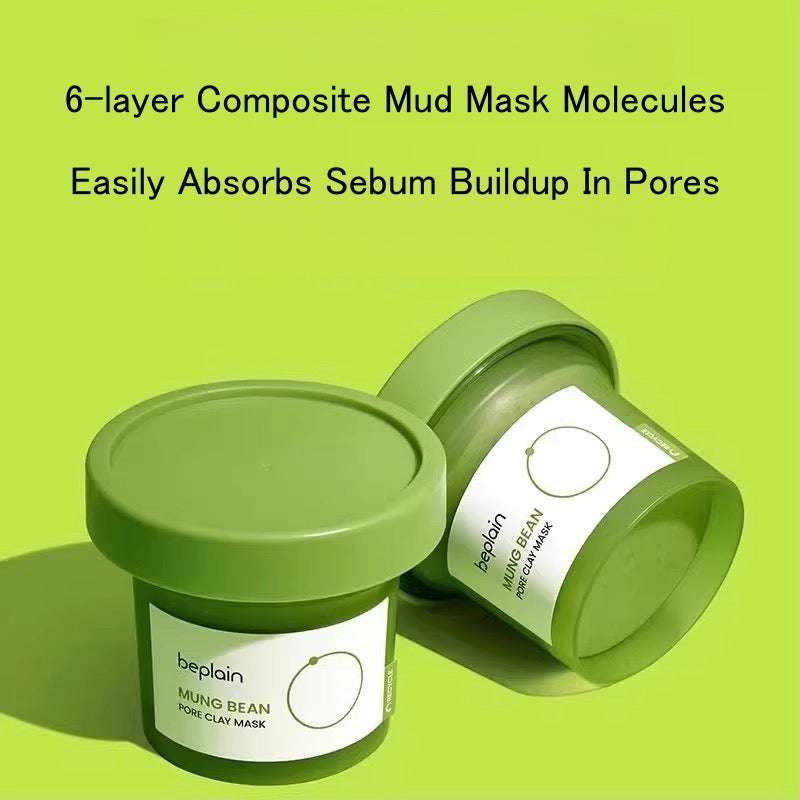 بيبلين قناع طين فول المونغ 120 مل، قناع مغسول للعناية بالرؤوس السوداء والبيضاء، ي exfoliate بلطف ويشد المسام - Image 3