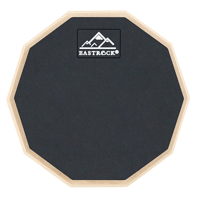 EASTROCK Practice Drum Pad, 6 Inches Double Sided Silent Drum Pad, Rubber Dumb Drum for Beginners,Black - Image 1