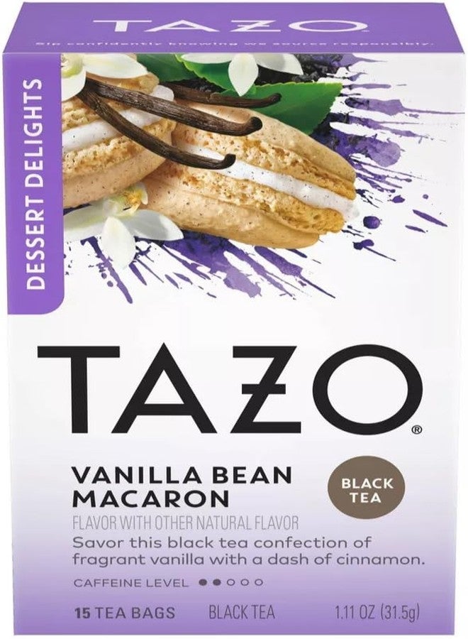 TAZO Tea Bags, Glazed Lemon Loaf Herbal Tea, & Vanilla Bean Macaron Black Tea 15CT (1ea) (Variety Pack) - Image 4
