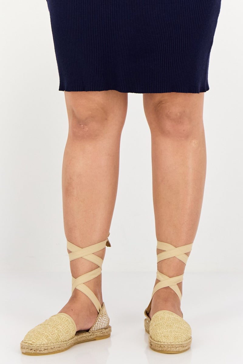 NINE WEST Women Rayt 3Fx Espadrille Sandals, Beige - Image 1