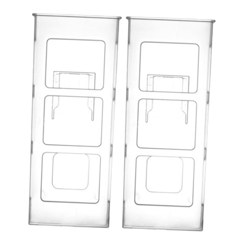 Garneck 2pack Clear Wall Mounted Hair Tool Organizer for Blow Dryer Curling Iron Storage - Image 2