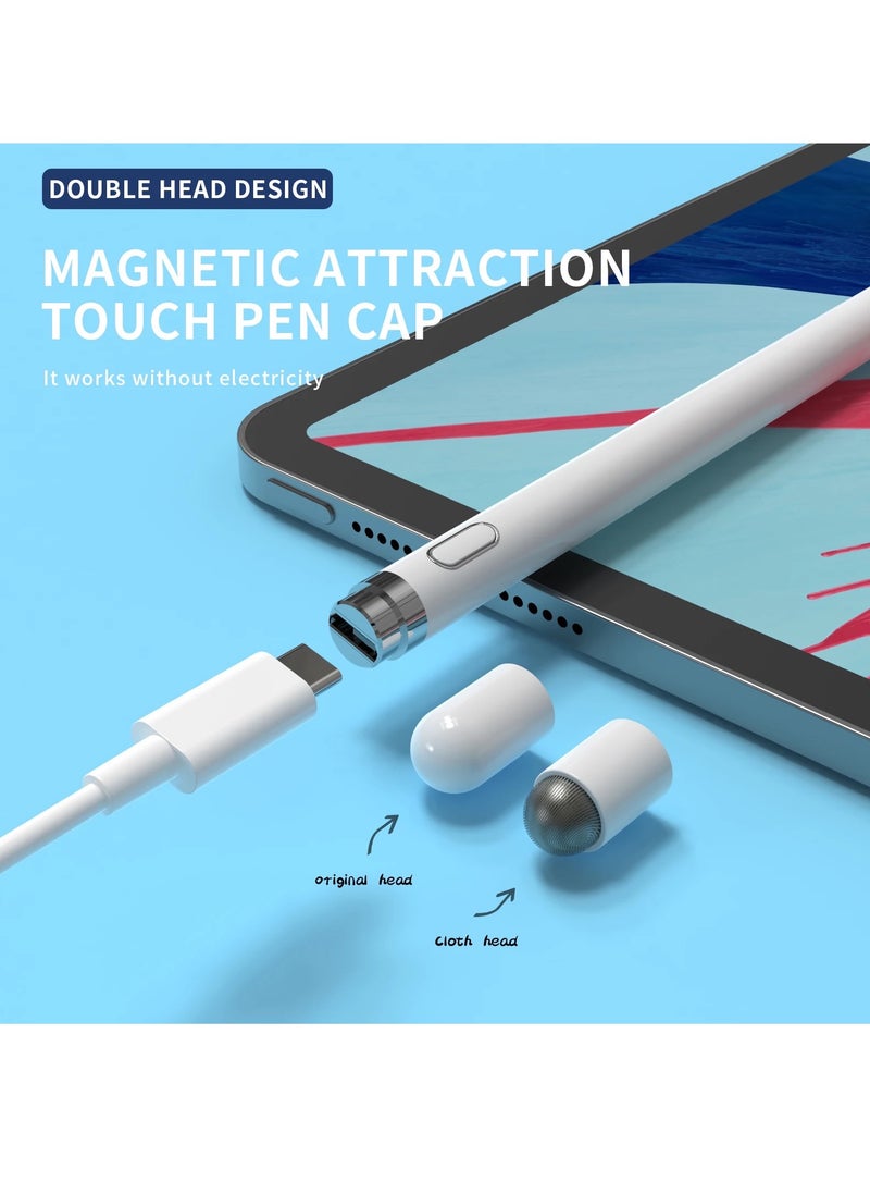 Stylus - An active and smart digital iPad stylus pen that is easy to use and supports all smart devices that support a touch screen white - Image 1
