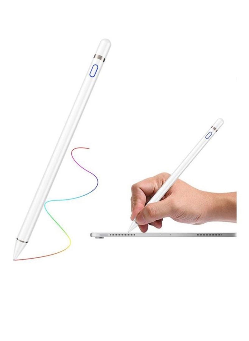 Stylus - An active and smart digital iPad stylus pen that is easy to use and supports all smart devices that support a touch screen white - Image 1