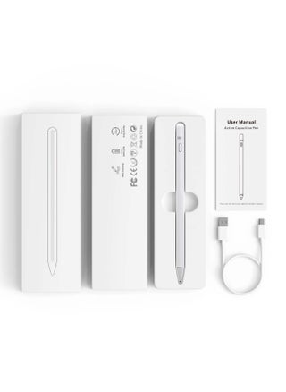 An active and smart digital iPad stylus pen that is easy to use and supports all smart devices that support a touch screen white - pzsku/Z2C23F6009EE25E97F1E3Z/45/1743106181/e694bd9d-4349-42a1-b22b-cfa1f4c72cc5