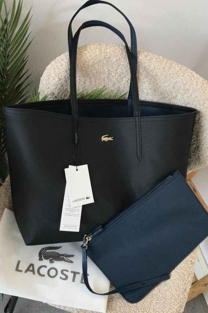 لاكوست حقيبة يد نسائية من لاكوست، ذات وجهين وسعة كبيرة، متعددة الاستخدامات، أنيقة - Image 2